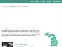 Tablet Screenshot of michiganmidwives.org